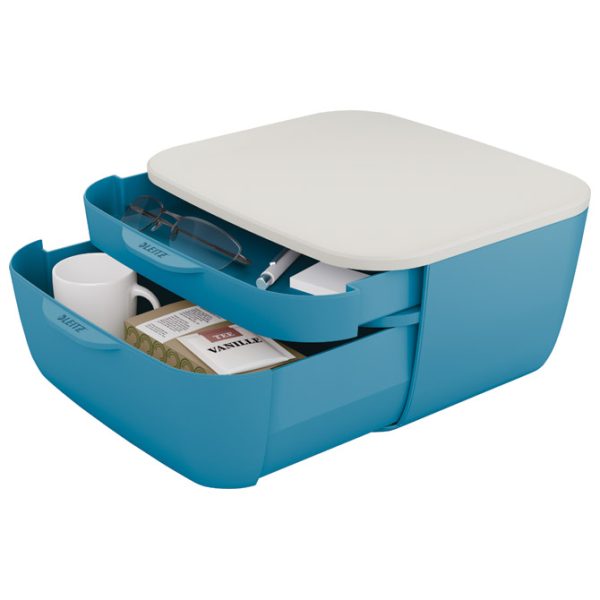 Kutija s  2 ladice Cosy Leitz 53570061 plava/bijela - Slika 4