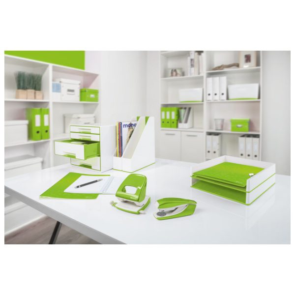 Stalak za spise okomit plastičan Wow Leitz 53621054 -NL bijelo-zeleni - Slika 4
