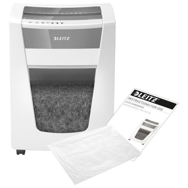 Uništavač dokumentacije   7 listova IQ Office Pro Leitz 80040000 bijelo/sivi - Slika 6