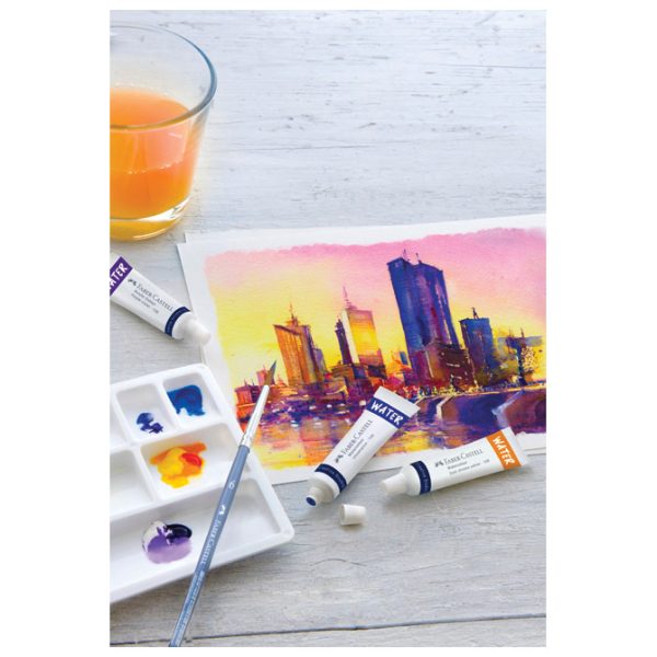 Boja vodena u tubi 9ml 12boja+paleta Creative Studio Faber-Castell 169612 blister - Slika 2