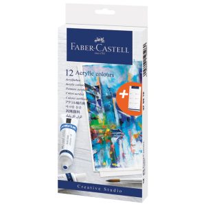 Boja akrilna 20ml pvc tuba 12boja Faber-Castell 379212 blister