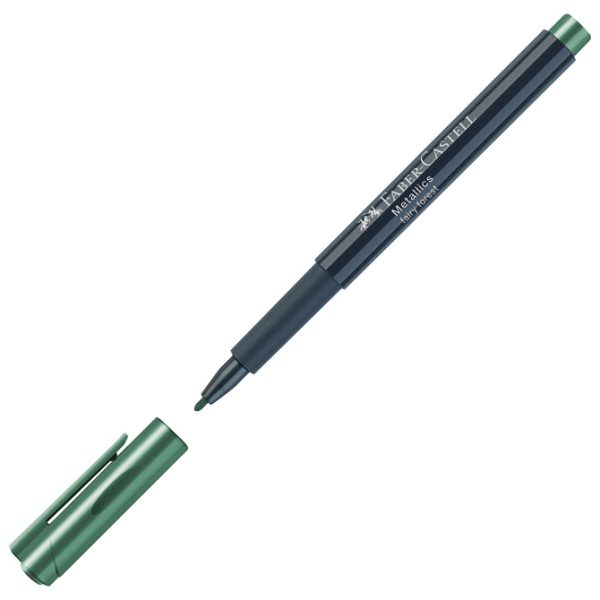 Marker permanentni 1-2 mm Metallic Faber-Castell 160778 metalik tamnozeleni!!