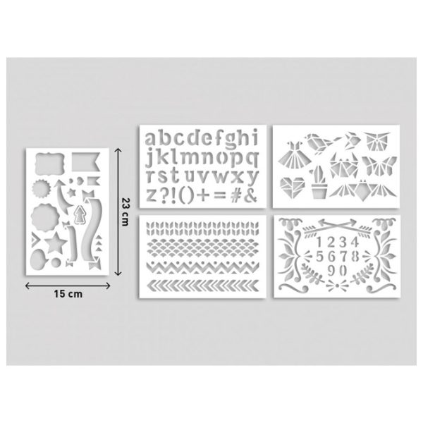 Set 3 markera i šablone DIY KIT Deco Pintor Pilot blister!! - Slika 3