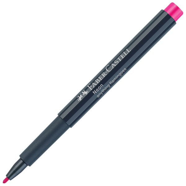 Marker permanentni 1-2 mm Neon Faber-Castell 160828 rozi!! - Slika 2