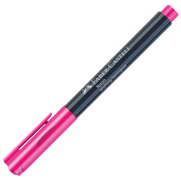 Marker permanentni 1-2 mm Neon Faber-Castell 160828 rozi!! - Slika 3