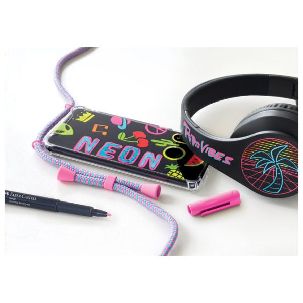 Marker permanentni 1-2 mm Neon Faber-Castell 160828 rozi!! - Slika 6