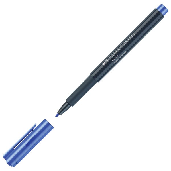 Marker permanentni 1-2 mm Neon Faber-Castell 160851 plavi!!
