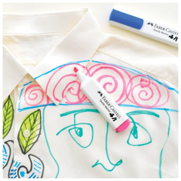 Marker za tekstil 1-5 mm Neon Faber-Castell 159529 rozi - Slika 12