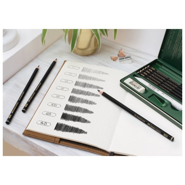 Olovka grafitna 4B Pitt graphite matt Faber-Castell 115204 - Slika 4