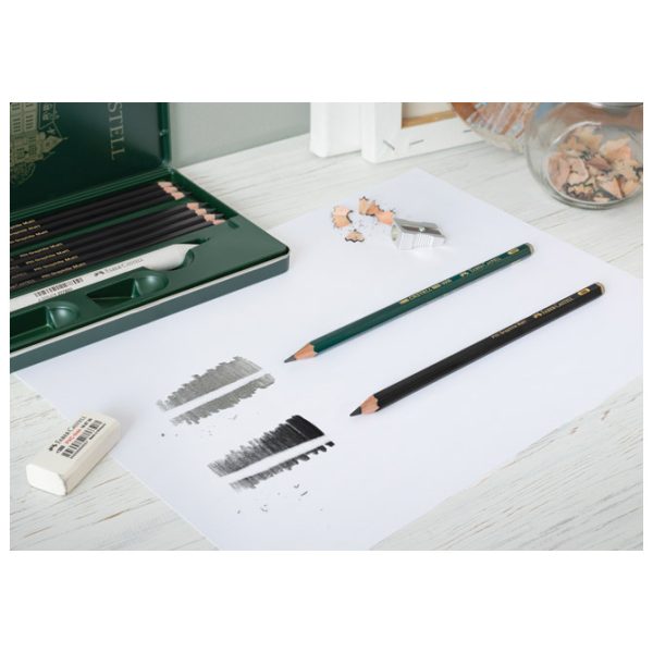Olovka grafitna 4B Pitt graphite matt Faber-Castell 115204 - Slika 5