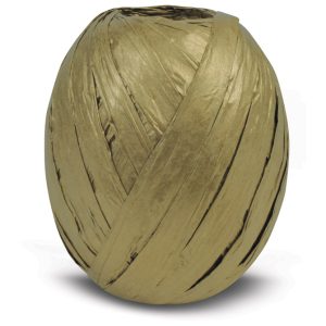 Vrpca ukrasna 10 mmx30m rafija Prasent 438-634 metalik zlatna