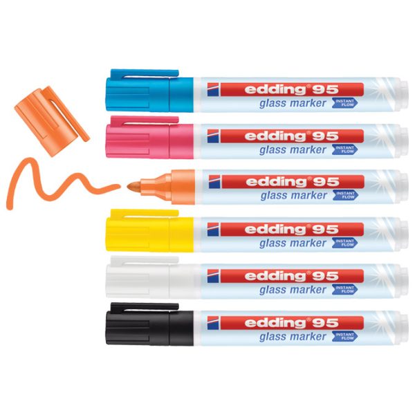 Marker za staklo 1,5-3 mm Edding 95/6 blister - Slika 2