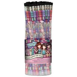 Olovka grafitna HB s gumicom u čaši pk48 (12x4 motiva) Fairground Gorjuss 666GJD06!!