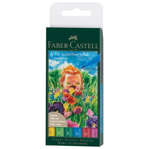 Set Pitt artist brush B 6boja Springtime Faber-Castell 167177 blister