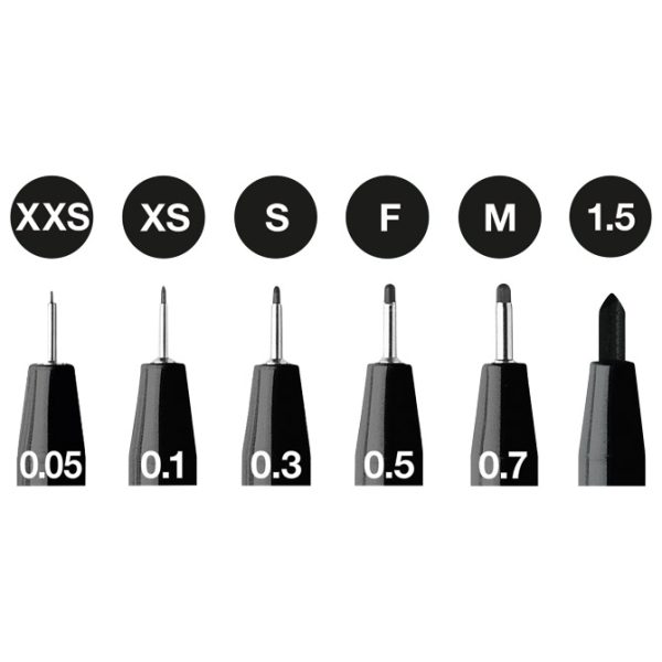 Set Pitt artist pk6 Black Faber-Castell 167154 blister - Slika 3
