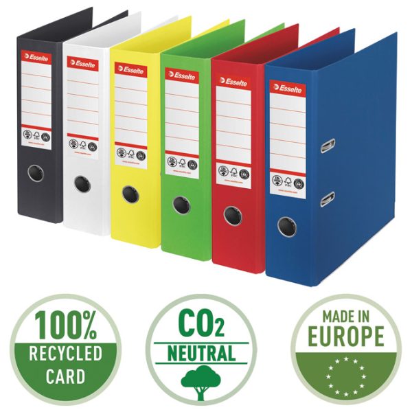 Registrator A4 široki samostojeći CO2 neutral Vivida Esselte 627568 crveni!! - Slika 4