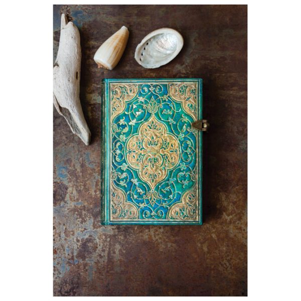 Notes 13x18 cm-midi crte  88L bez zatvaranja Turquoise Chronicles Flexis Paperblanks FB8226-2 - Slika 3