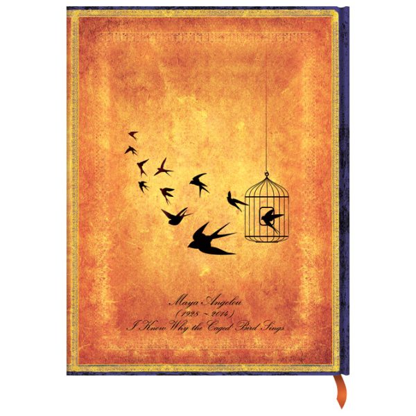 Notes 18x23 cm-ultra crte 72L magnet Angelou, I Know Why the Caged Bird Sings Paperblanks PB8184-5 - Slika 3