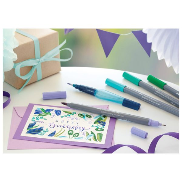 Marker obostrani akvarel 18boja Goldfaber Faber-Castell 164618 sortirano blister - Slika 10