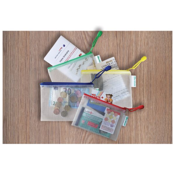 Etui pvc sa zipom A6 Tarifold(Djois)509069 prozirno-bijeli/sortirano - Slika 2