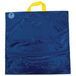 Vrećica Flexi LDPE 46x46+(2x4)cm 51my eko pk100 plava/žuta ručka