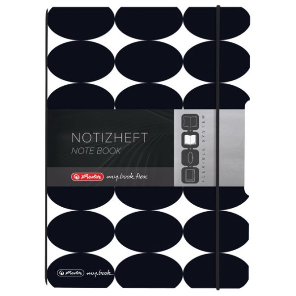 Notes A5 crte (isprekidane) 40L 80g s gumicom Just Black my.book flex Herlitz 50039784!! - Slika 4