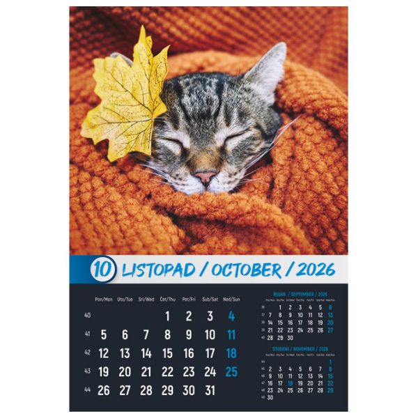 Kalendar "Okom sanjara 2026" 13 listova, spirala - Slika 3