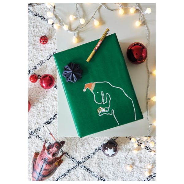 Stalak puni s markerima permanentnim sjajnim lakirajućim pk81 Xmas Edding - Slika 14