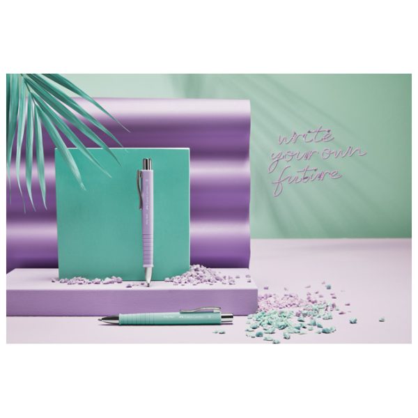 Olovka kemijska gumirana Poly Ball XB Faber Castell 241105 pastelno tirkizna - NL - Slika 2