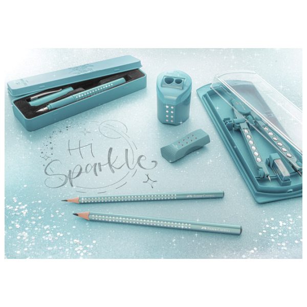 Nalivpero Sparkle (M) u metalnoj kutiji Faber Castell 201516 metalik tirkizno - Slika 2