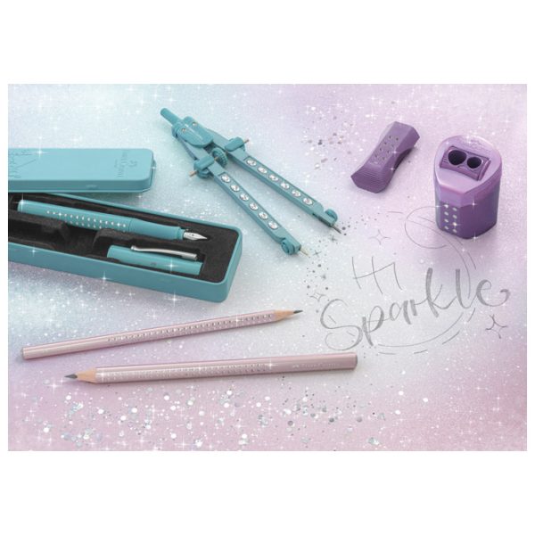 Nalivpero Sparkle (M) u metalnoj kutiji Faber Castell 201516 metalik tirkizno - Slika 4