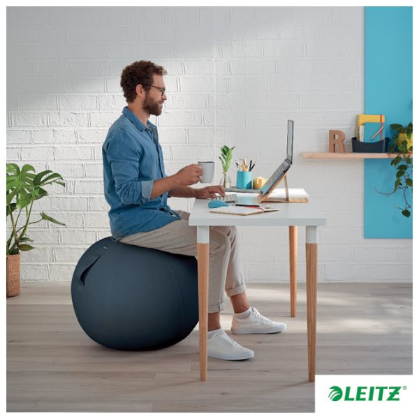 Lopta za sjedenje Ergo Cosy Leitz 52790089 siva - Slika 4
