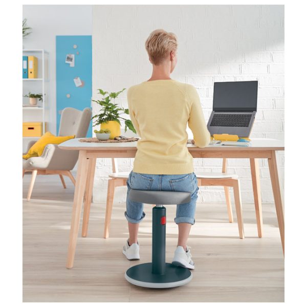 Stolica ergonomska Sit-Stand 2u1 Ergo Cosy Active Leitz 65180089 tamnosiva - Slika 3