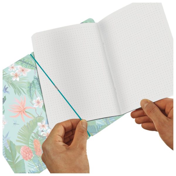Notes A6 crte (isprekidane) 40L 70g s gumicom Ladylike Jungle Herlitz 50044306 - Slika 2