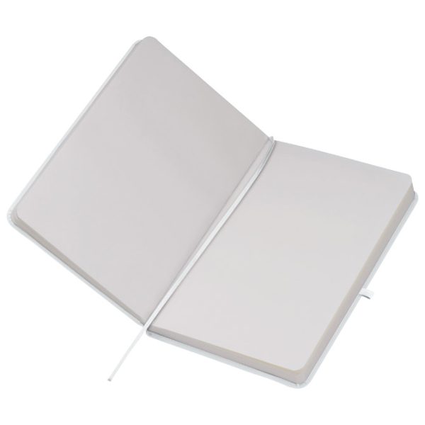 Notes 13x21 cm čisti 80L s gumicom Kiel bijeli - Slika 2