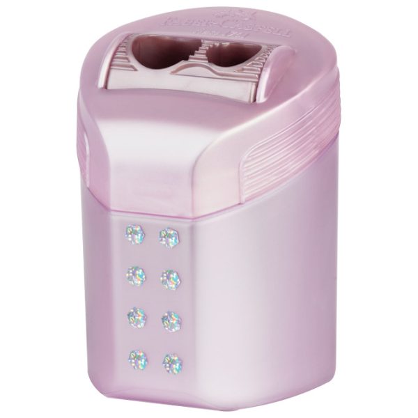 Šiljilo pvc s pvc kutijom 2rupe RollOn Sparkle Faber Castell 183900 sortirano - Slika 3