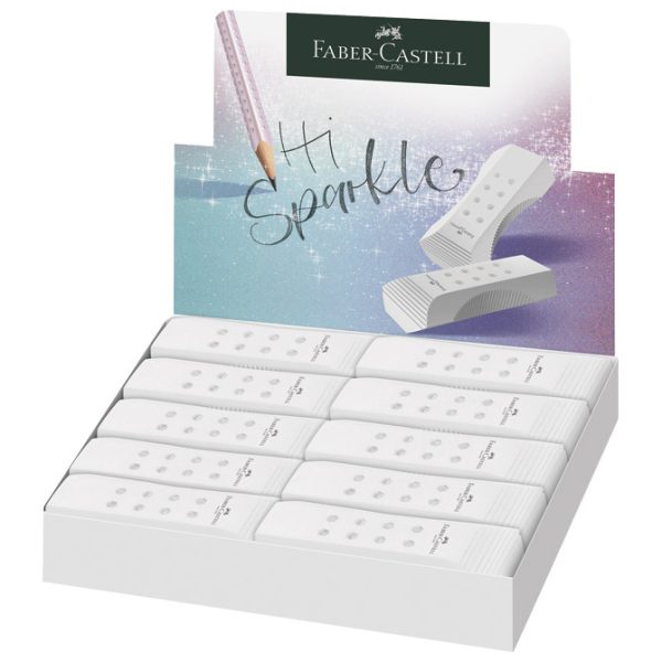 Gumica RollOn Sparkle Faber Castell 187320 bijela - Slika 2