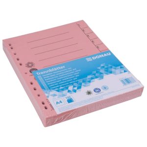 Pregrada kartonska A4 250g pk100 Donau 8610001-04 crvena