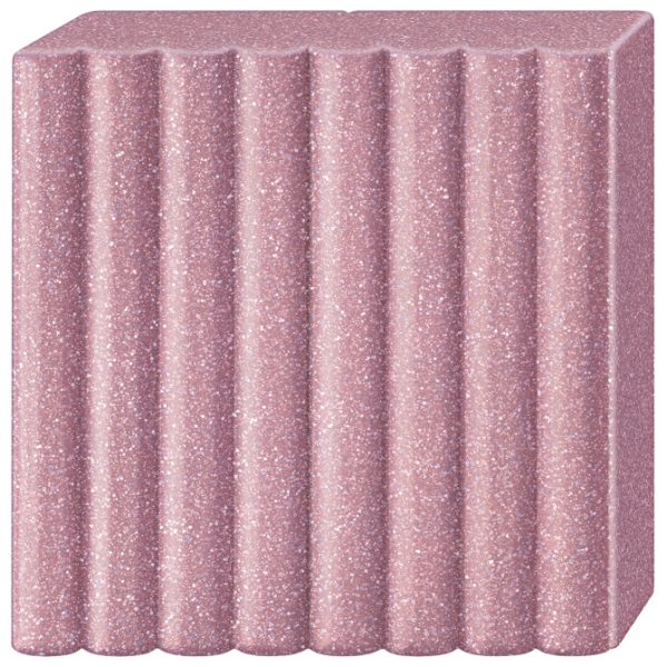 Masa za modeliranje   57g Fimo Effect Glitter Staedtler 8010-212 glitter zlatno-roza - Slika 2