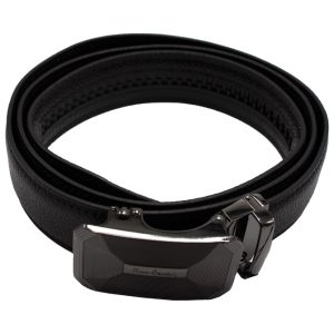 Remen muški širina 3,4 cm Pierre Cardin 555 crni