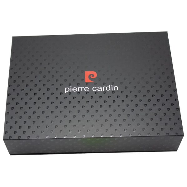 Set kožni muški Pierre Cardin crni - Slika 3