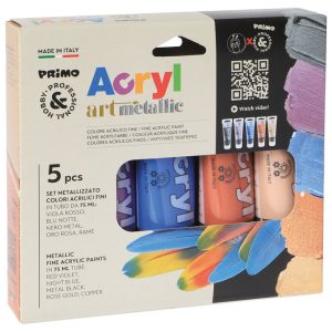 Boja akrilna 75ml pvc tuba 5boja Primo 4213TATM5MET