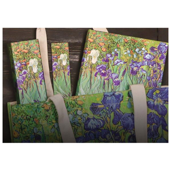 Notes 13x18 cm-midi crte  72L s gumicom Van Gogh Irises Paperblanks PB8204-0 - Slika 3