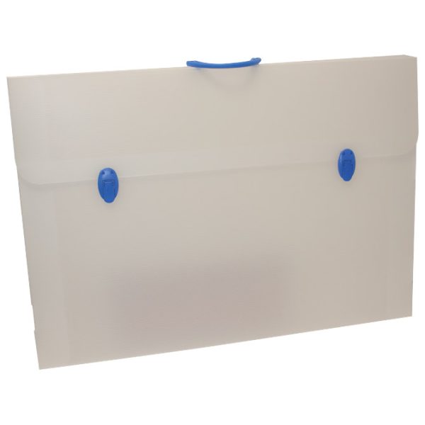 Torba-kofer pp-tvrdi  750x530x40 mm Ri.Plast 6353754201 prozirno bijela/sort ručka