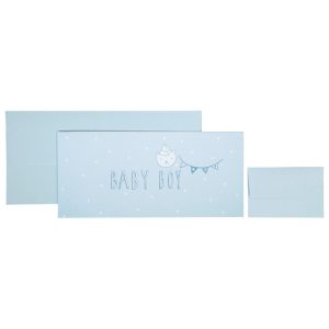 Čestitka 11x23 cm Baby boy Stewo 5615 41 blister