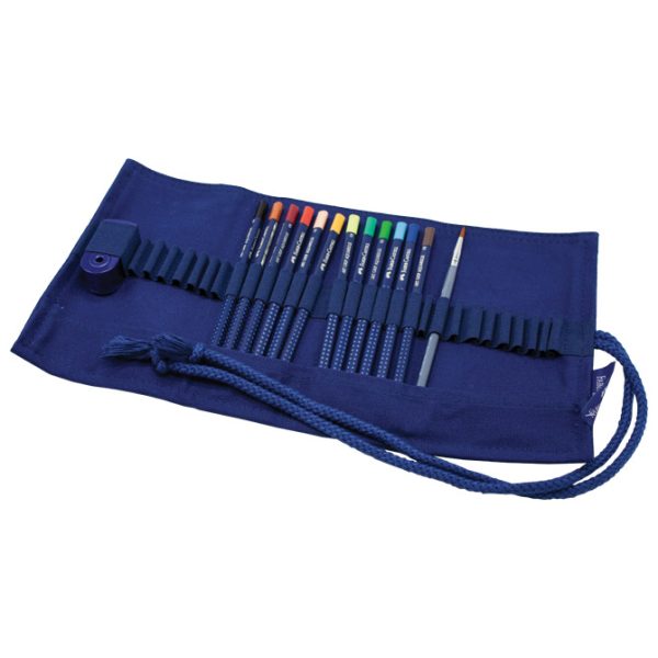 Set za bojanje u rolo etuiu pk12+2 Grip Aquarelle Faber Castell 1142 blister - Slika 2