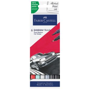 Marker obostrani Sketch 6boja Goldfaber Faber Castell 1648.. Blister