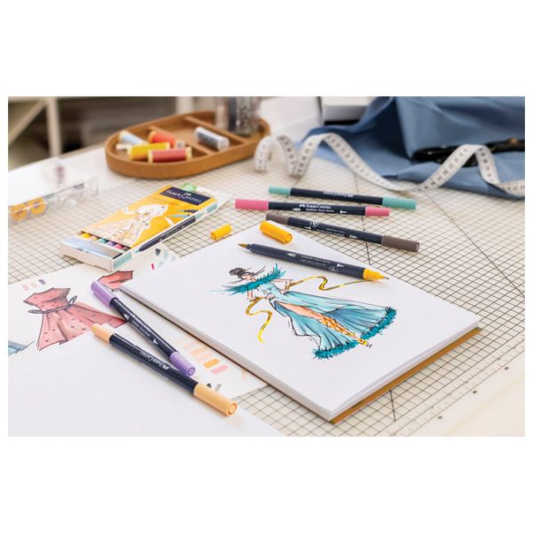 Marker obostrani Sketch 12boja Goldfaber Faber Castell 164712 sortirano blister - Slika 4