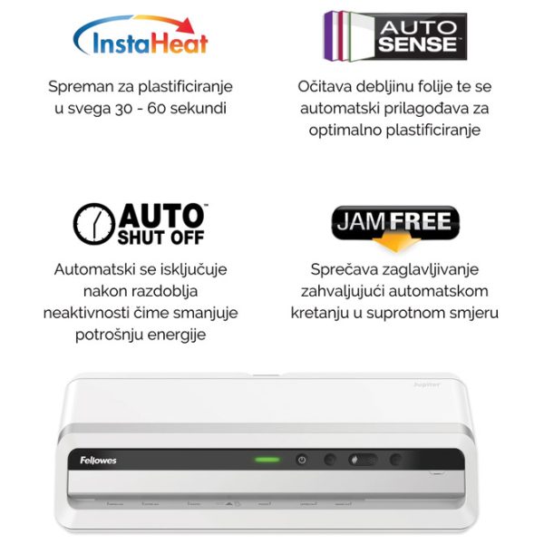 Plastifikator A3 (6valjaka) Jupiter Office Fellowes 5748401 - Slika 4