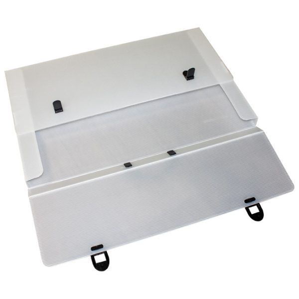 Torba-kofer pp-tvrdi  365x565x30 mm Ri.Plast 6338533201.1 prozirno bijela/sort ručka - Slika 2